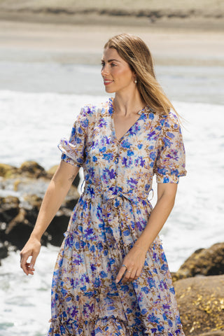 Marbella Floral Maxi Dress | Alma Gray