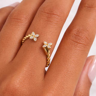 Taylor Twist Open Ring - 18K Gold